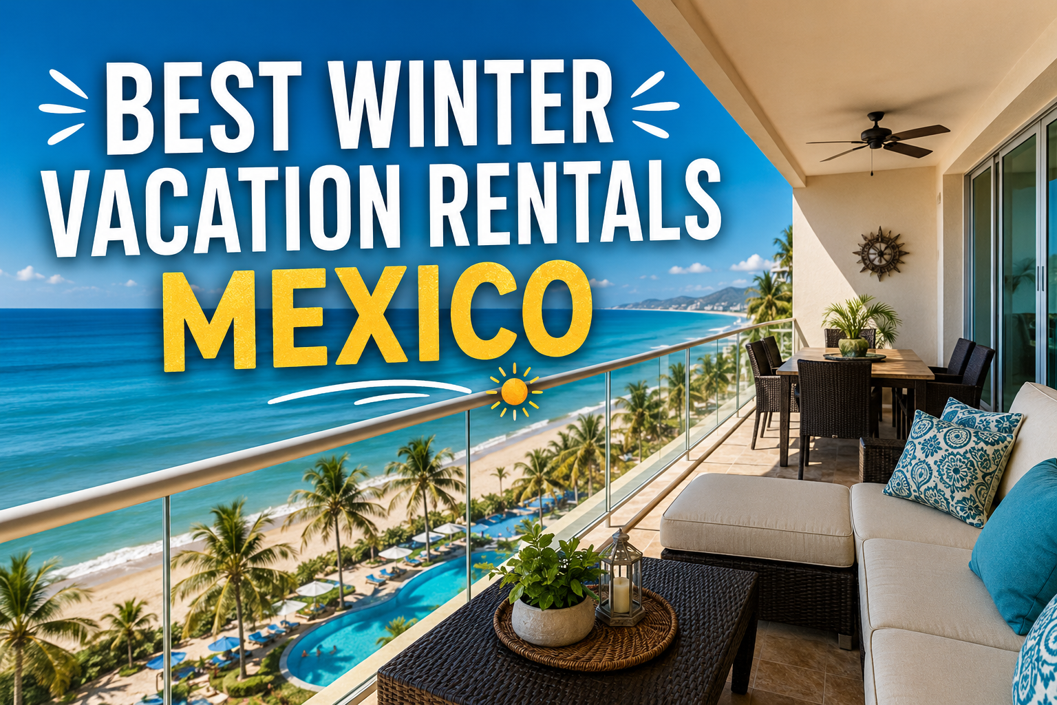 Best Winter Vacation Rentals Mexico | Oceanfront Condo